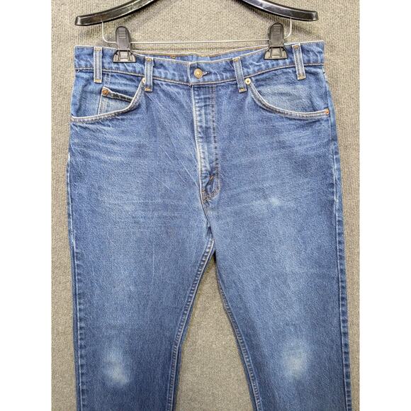 Vtg Levis 505 Jeans Mens 36x32 Orange Tab Regular Fit Straight Leg Denim 90s - Picture 3 of 12